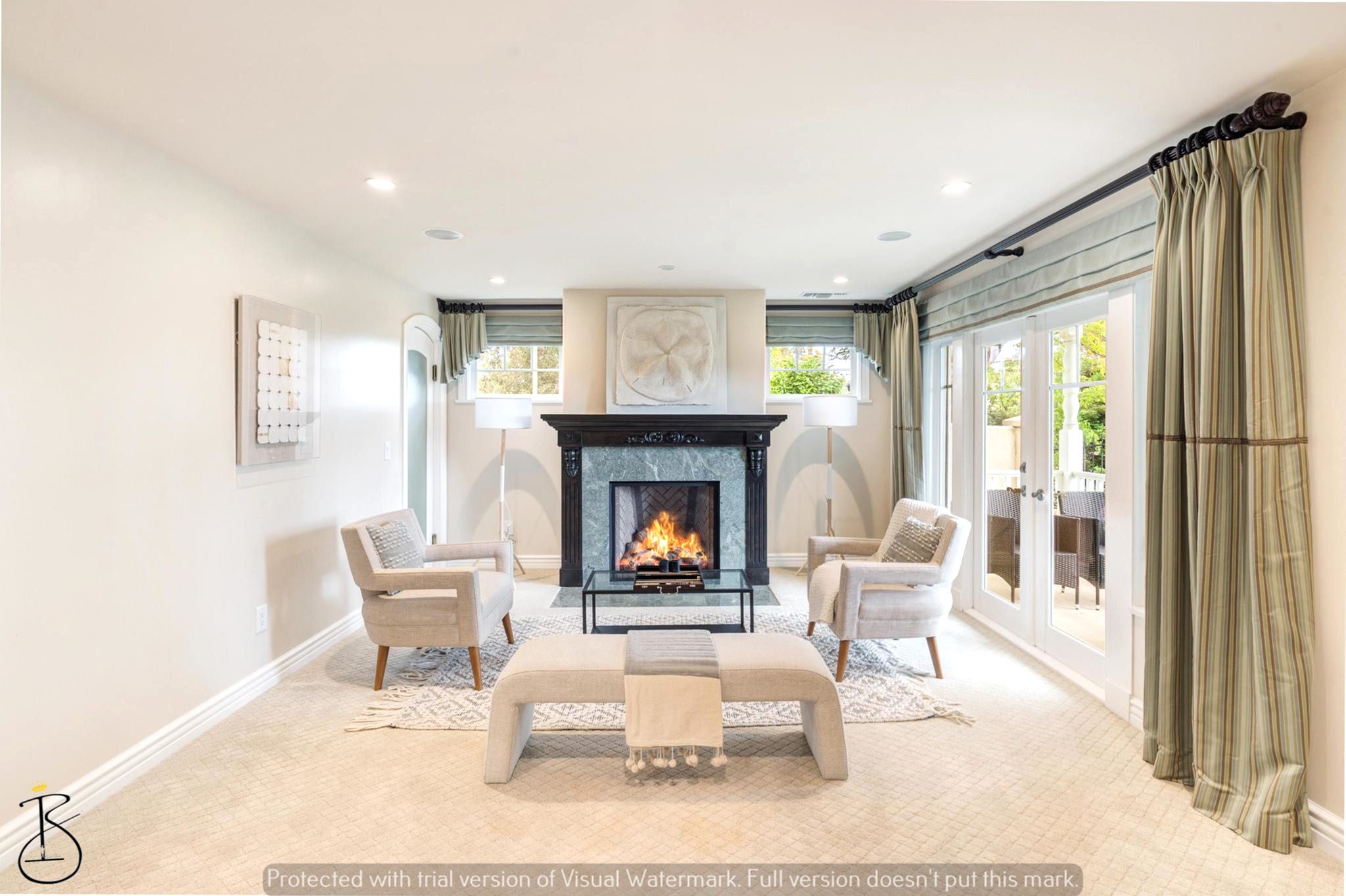 Cozy Family Room, Staged By Bionki Interiors